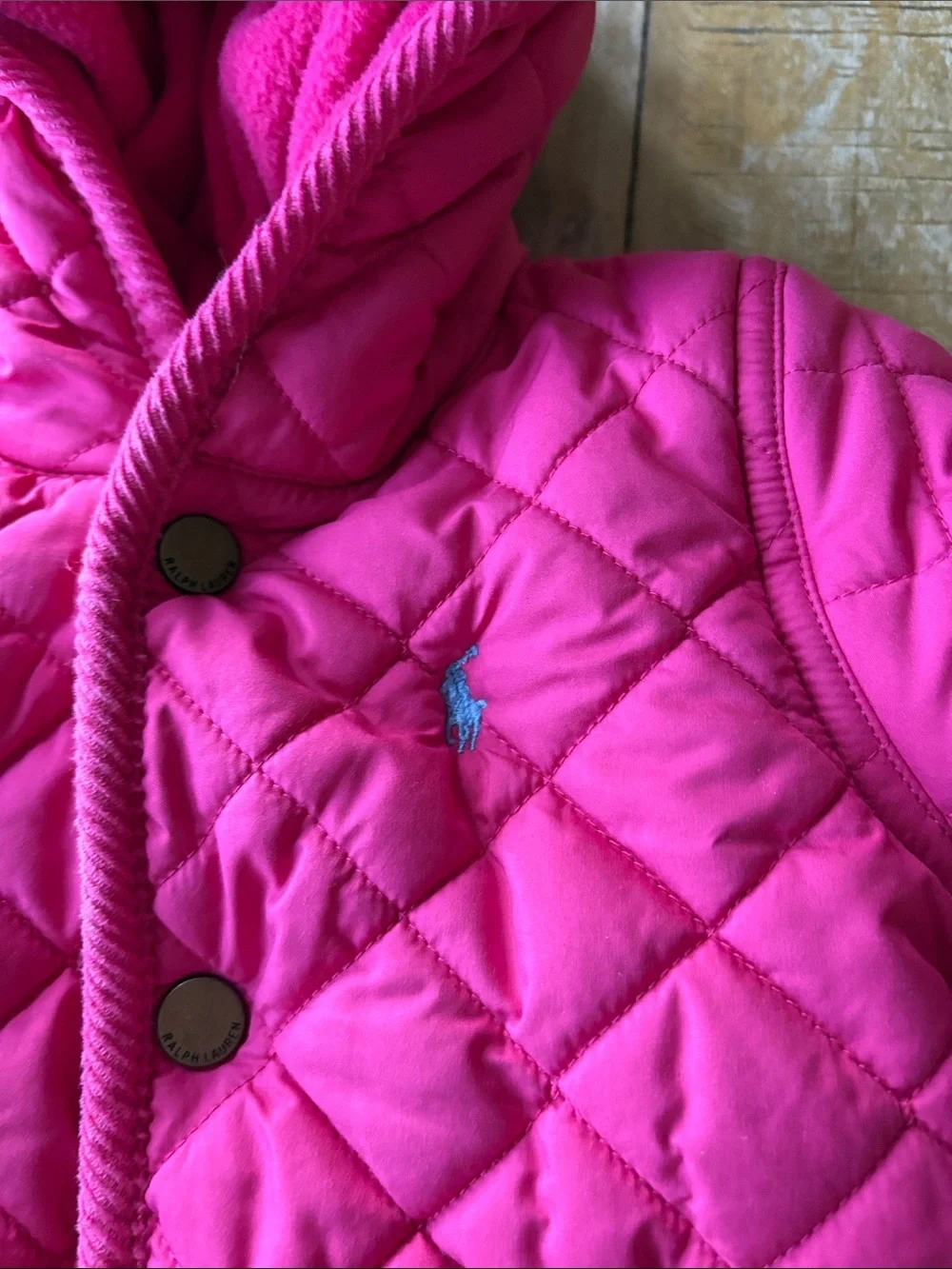 Ralph Lauren Pink Quilted Baby Snowsuit 9m